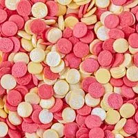 Посыпка конфетти красно-золотые, 50г.