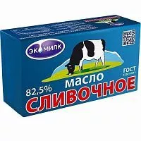 Масло сливочное "Экомилк" коровка 82,5%, 450г.