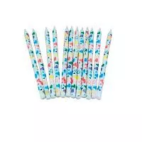 Свечи в торт "С сердечками", 12шт, 12,5см