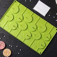 Форма для леденцов и мороженого "Кувшинки" 30*17,5см