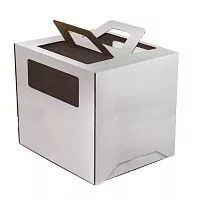 Коробка картон с/о с ручками 22*22*24см