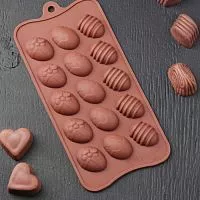 Силиконовая форма "Пасхальные яйца" 20,5х10,5х1,5 см