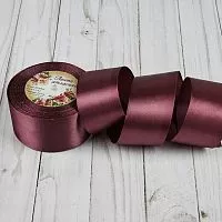 Лента атласная 50мм, сливовый №84