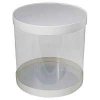 Коробка для торта Тубус с прозр. стенками, 22*22см
