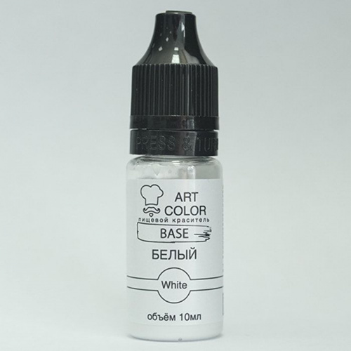 Гелевый краситель Art Color Base Белый, 10мл Гелевый краситель Art Color Base Белый, 10мл