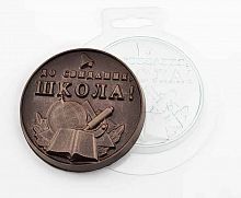 Пластиковая форма для шоколада "До свидания, школа"