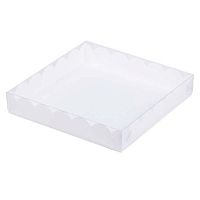 Коробка для печенья и пряников 12*12*3см, белая