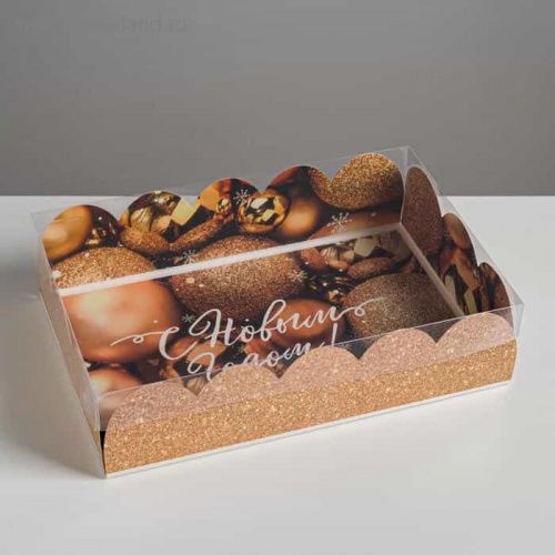 Коробка для печенья "С Новым Годом!" 20*30*8см Коробка для печенья "С Новым Годом!" 20*30*8см