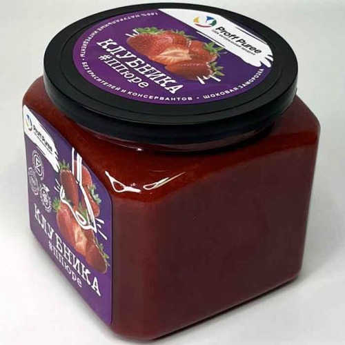 Пюре замороженное Клубника Proff Puree, 500г фото 2