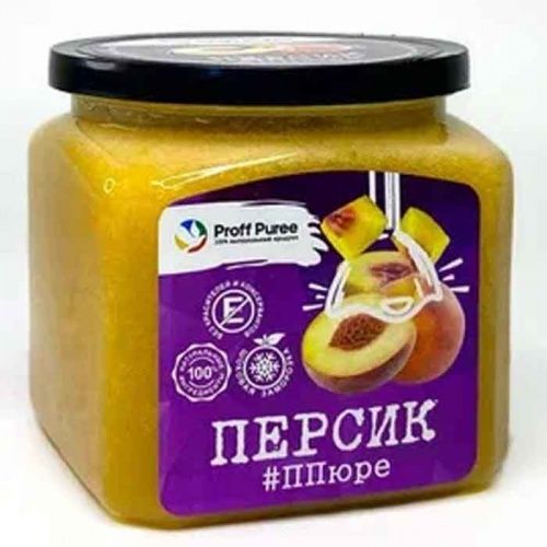 Пюре замороженное Персик Proff Puree, 500г