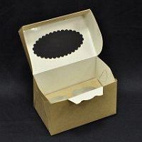Коробка для 2 капкейков 10x16x10см